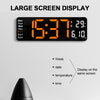 Big Digital Clock  Large Screen Wall Clock -Oringe