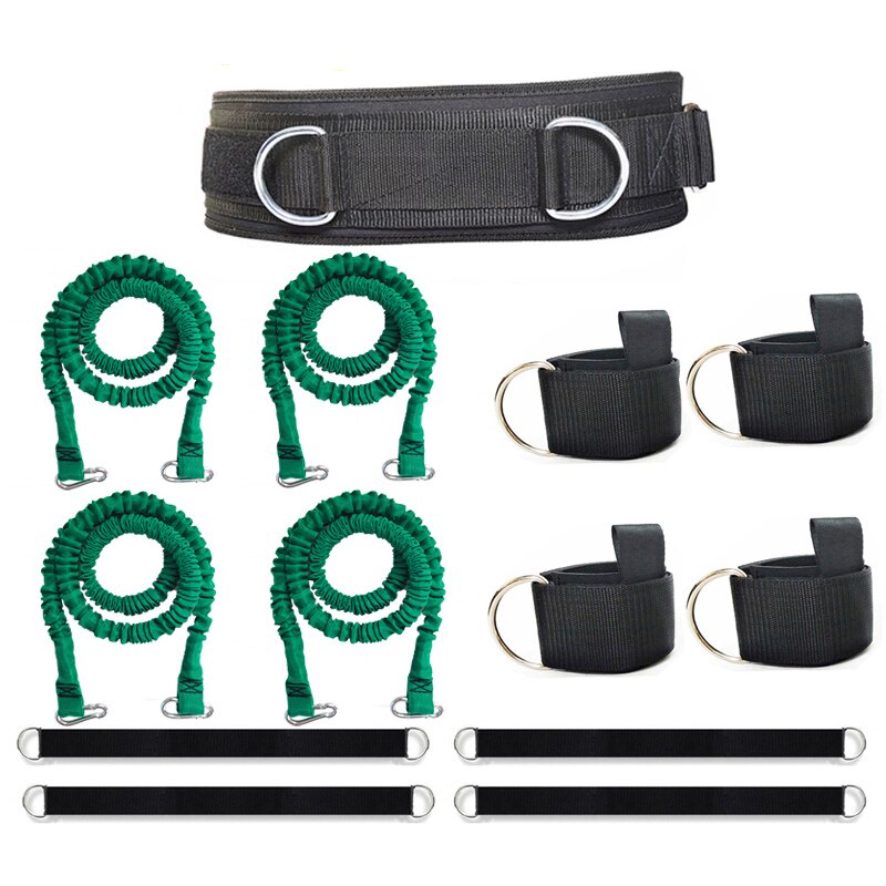 Professional Bastketball Sport Rubber Resistance Band Thigh Strength Trainer Full Set