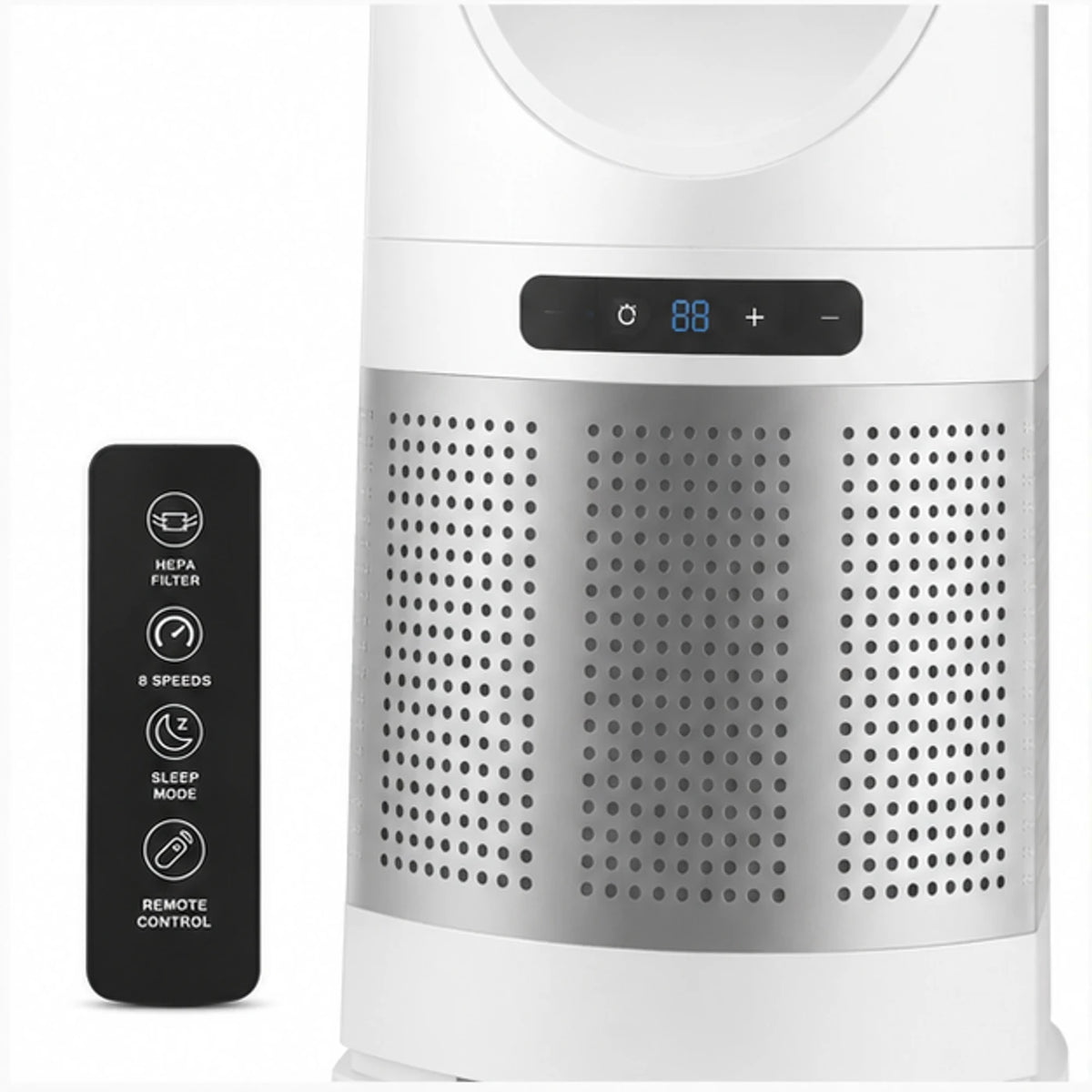 Breeze Maxx Aura Bladeless Fan with HEPA Filter & Remote image 3