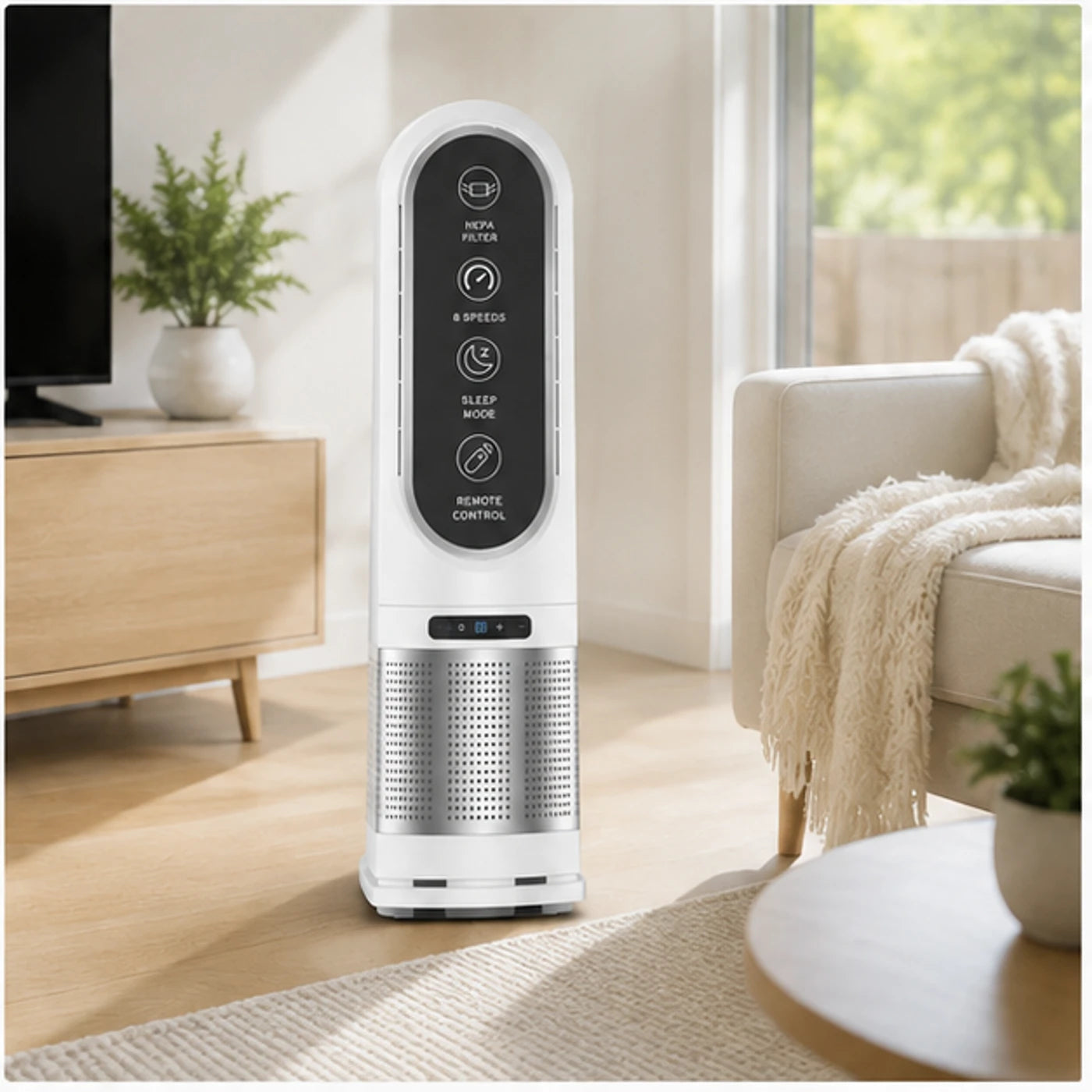 Breeze Maxx Aura Bladeless Fan with HEPA Filter & Remote image 4