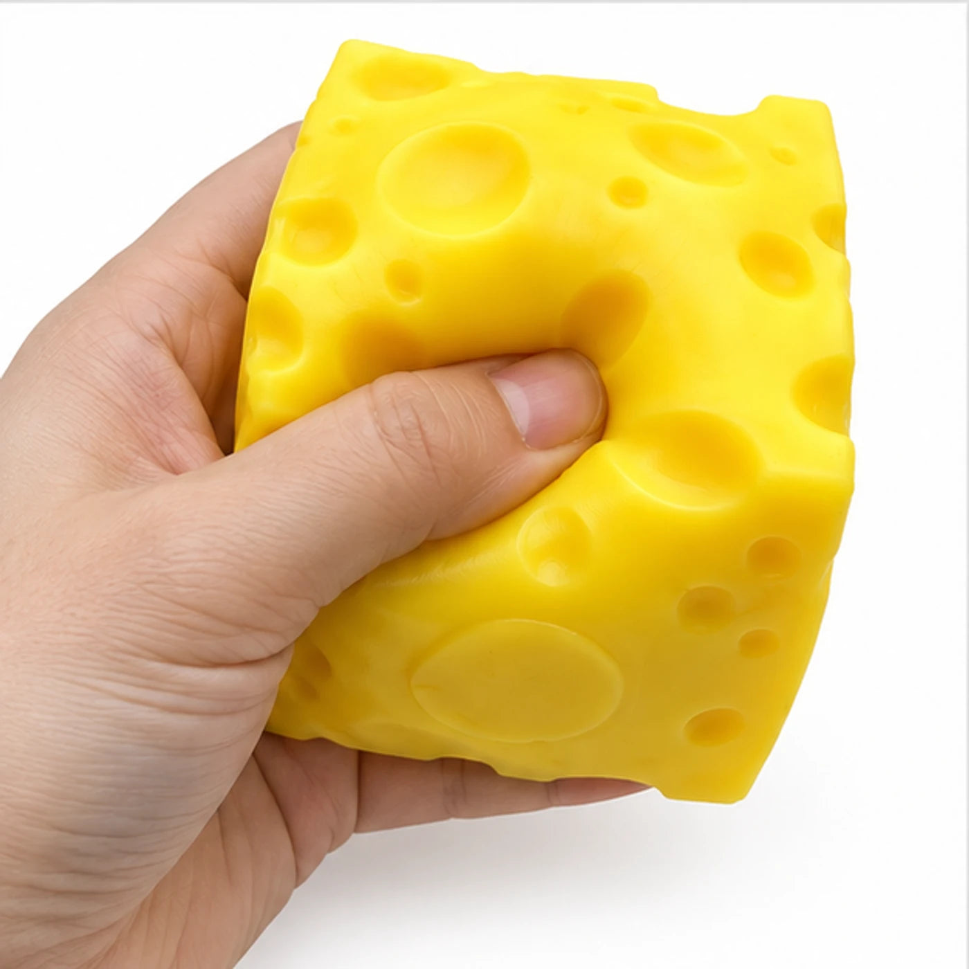 Crunchy Cheese Cube Squishy Sensory Toy image 3