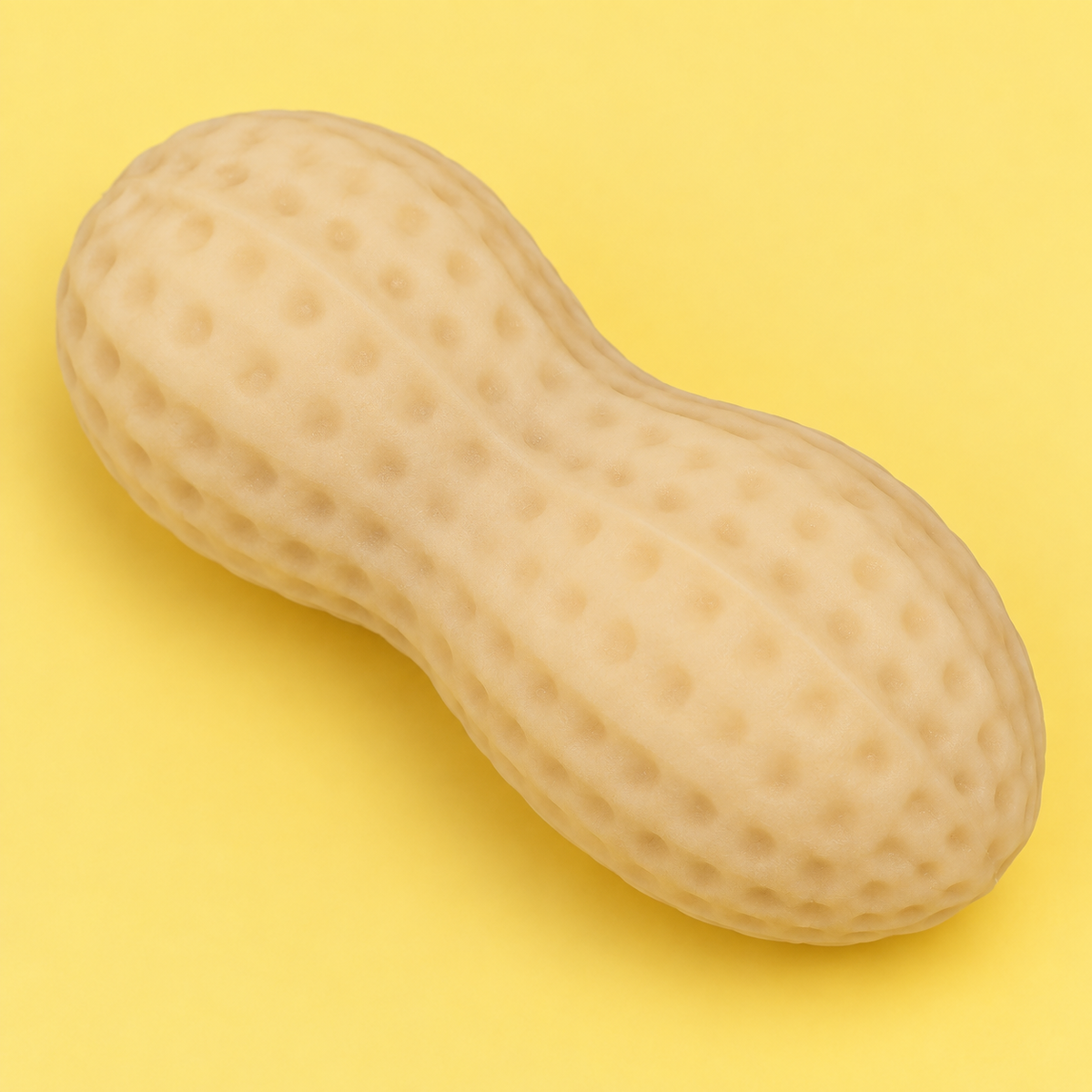 Crunchy peanut squishy toy textured surface detail