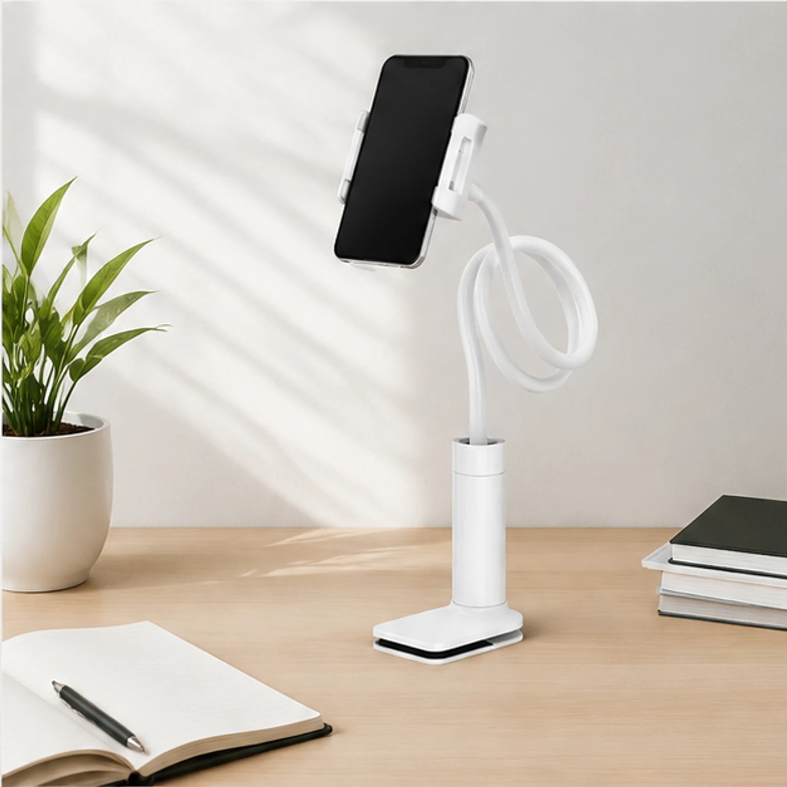 Earldom EH328 Flexible Phone & Tablet Holder - White image 4