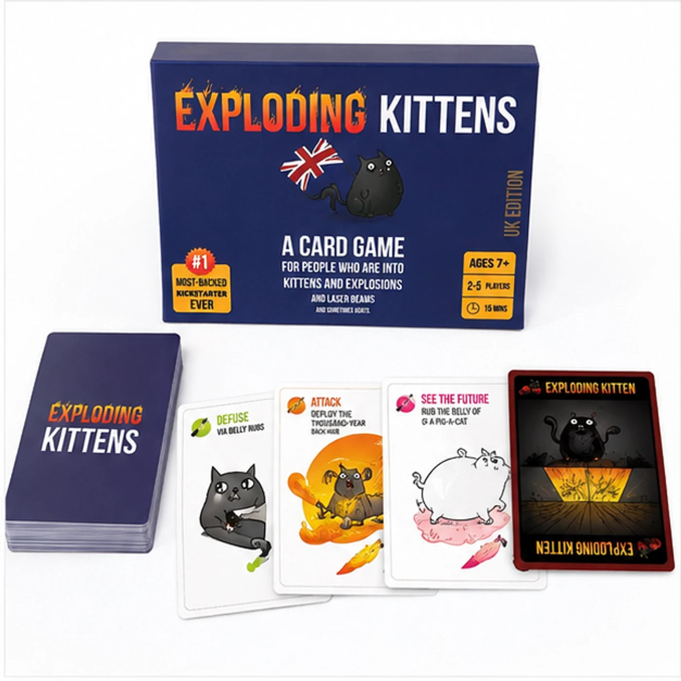 Exploding Kittens UK Edition Card Game - image 2