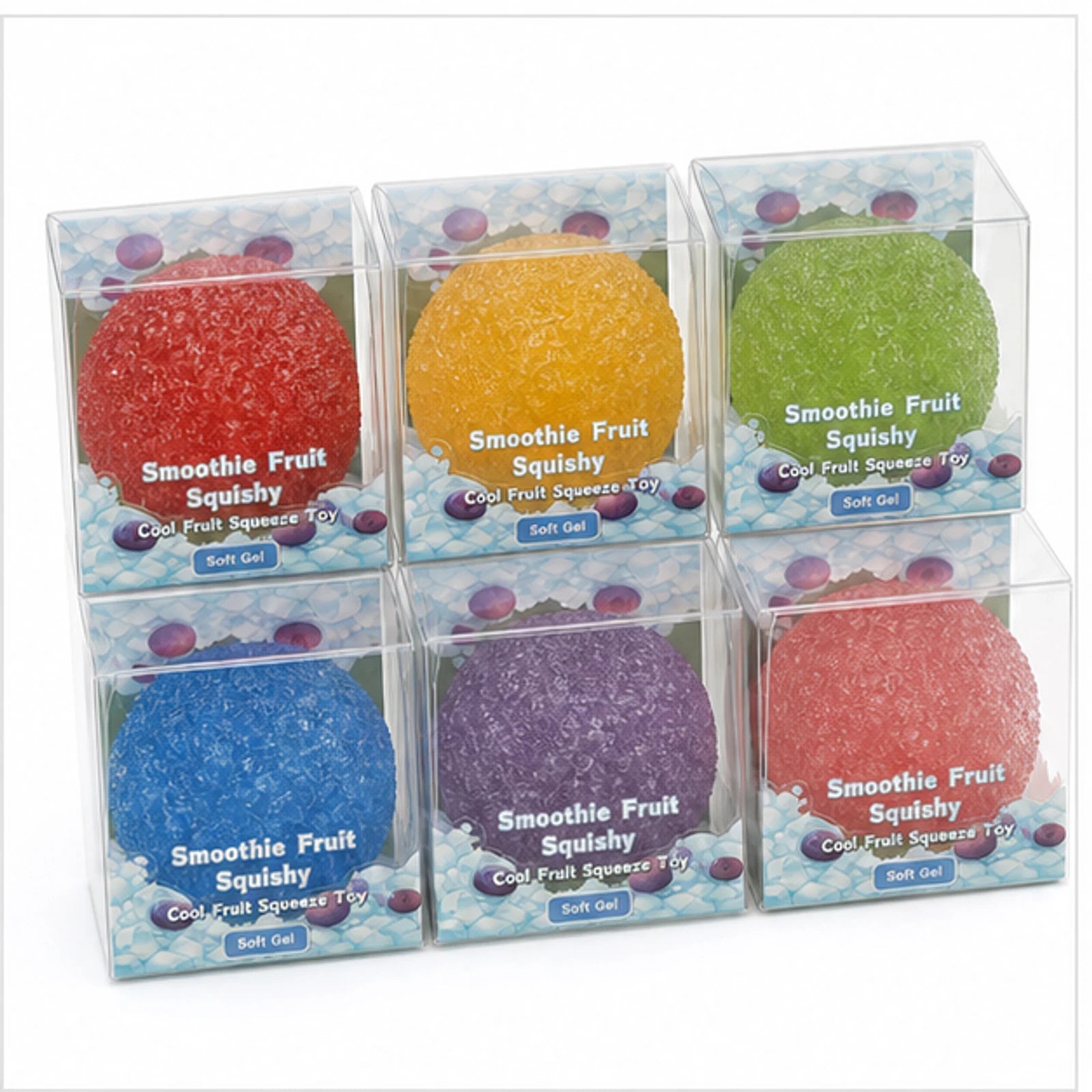 Smoothie Fruit Squishy soft gel ball single pack image 3
