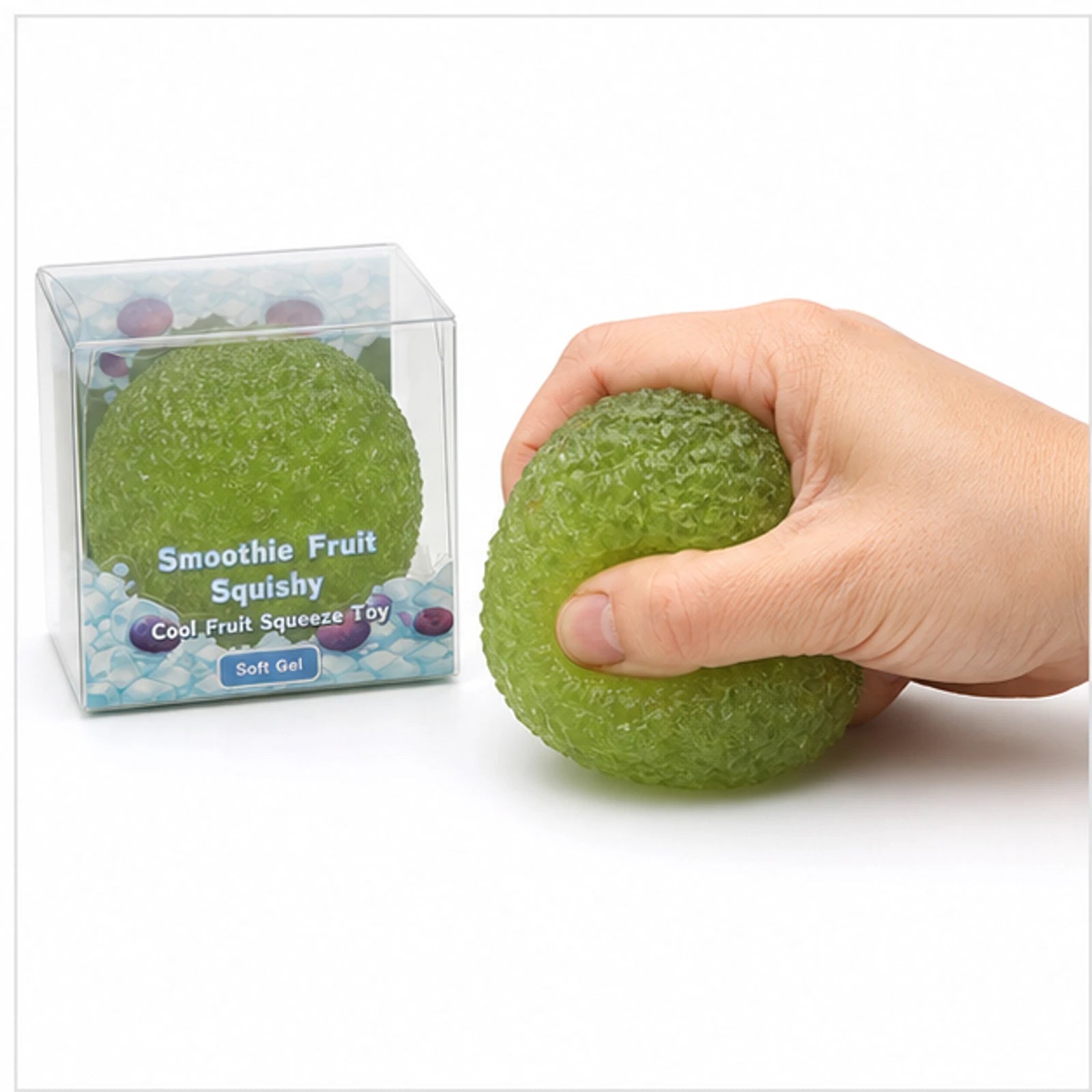 Smoothie Fruit Squishy soft gel ball single pack image 4