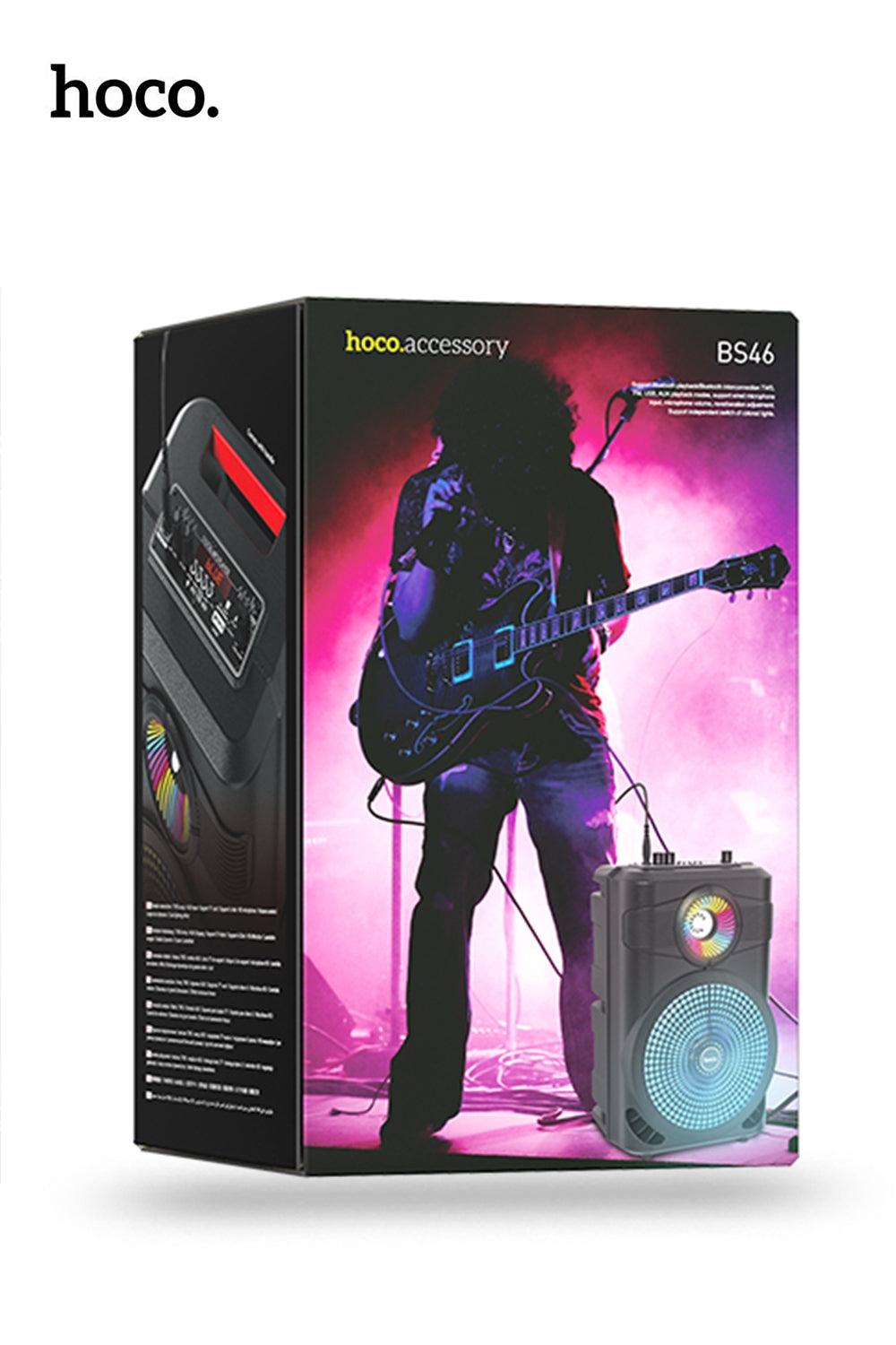 Hoco BS46 Karaoke Bluetooth Speaker with Microphone - Black