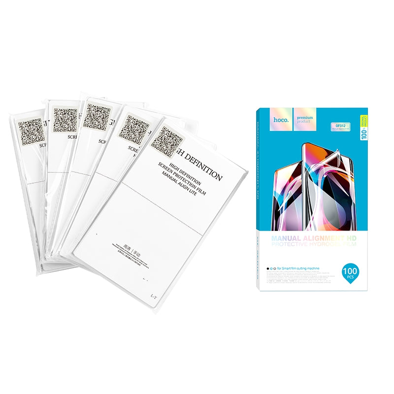 Hoco GF012 HD Hydrogel Phone Film for G002 Cutter - 100 Sheet Pack