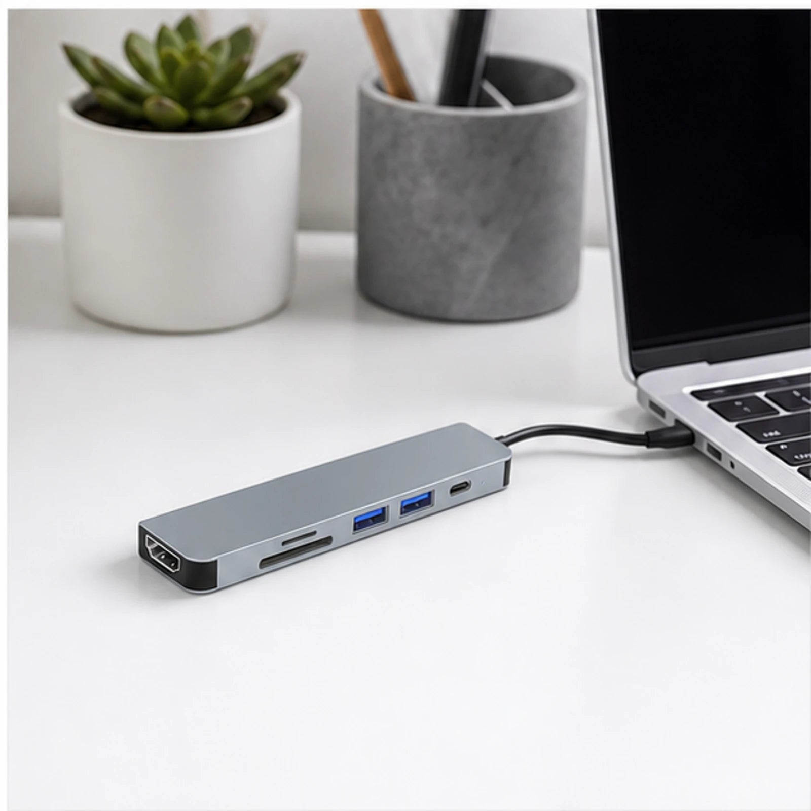 6-in-1 USB-C Hub with HDMI, PD, USB, SD & TF product image 4