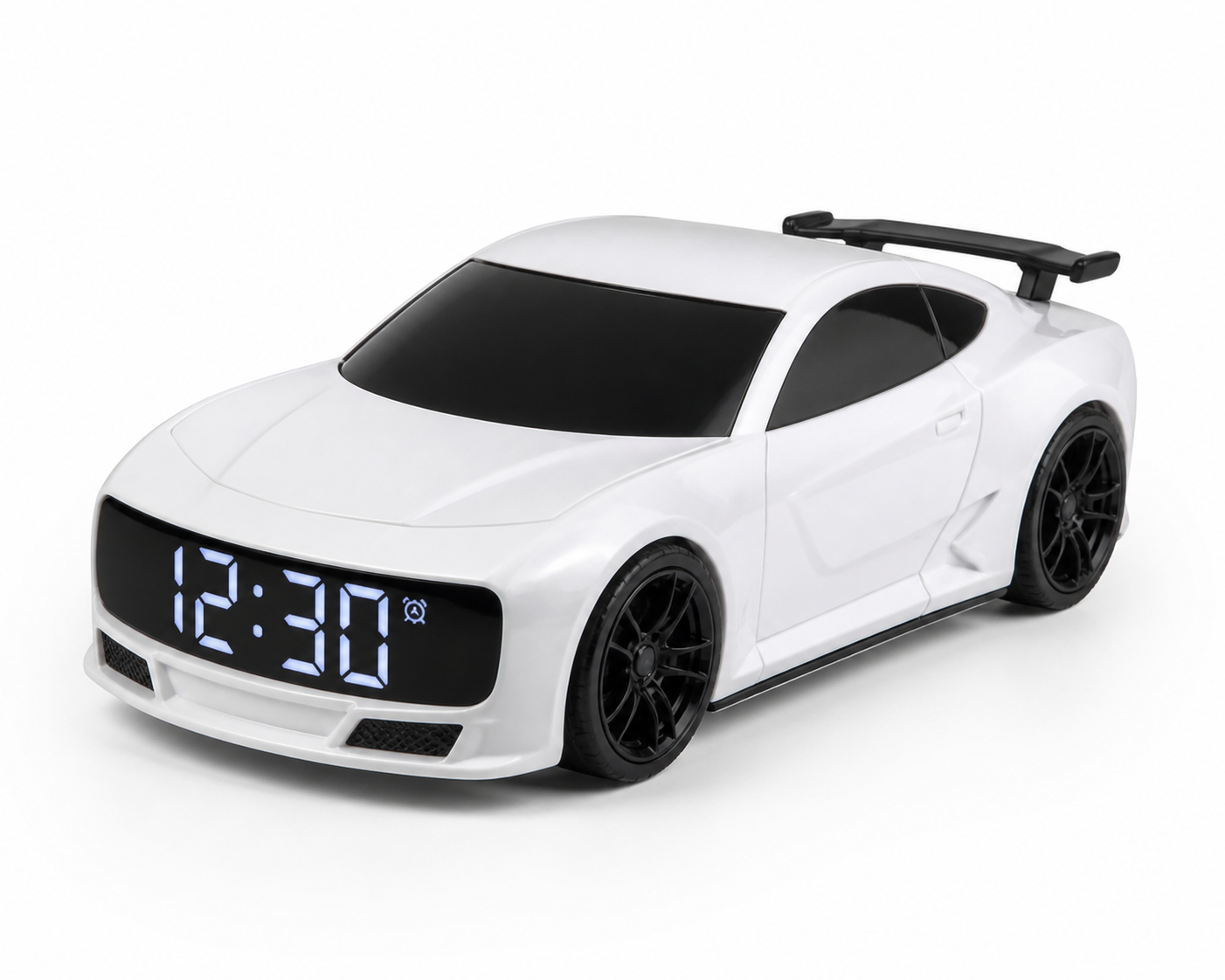 Js hypercar digital alarm clock clean product image