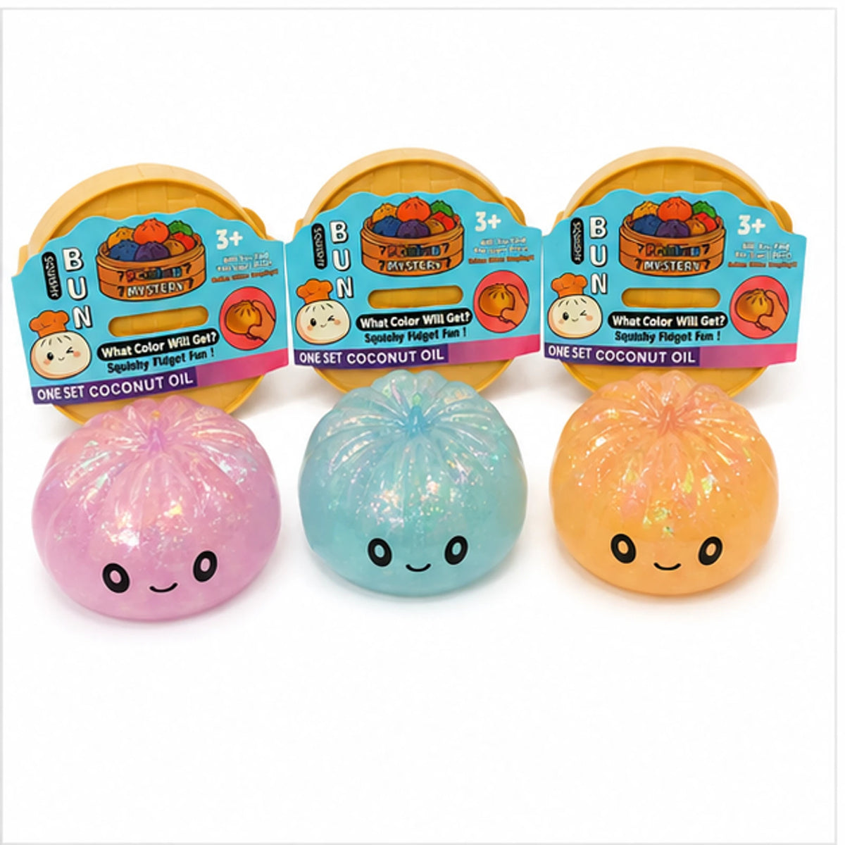 Mystery Squishy Bun coconut oil fidget toy image 3