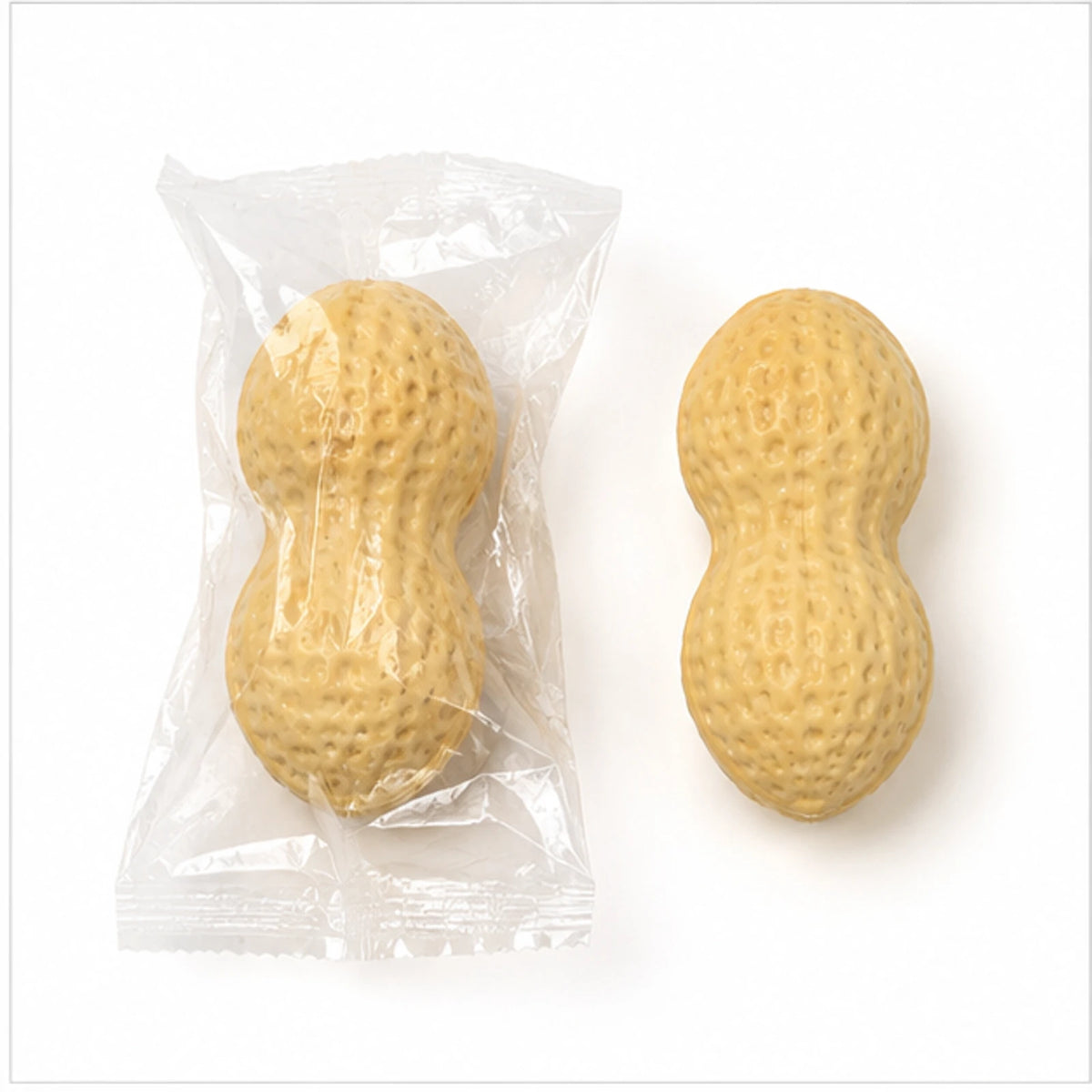 Peanut-shaped soft squeeze toy image 2