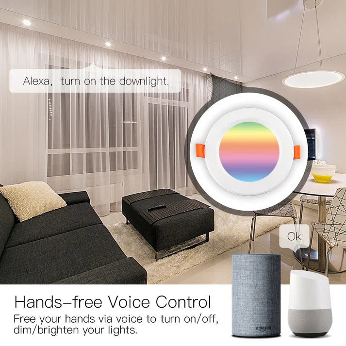 Tuya WiFi Smart LED Downlight Dimming Round Spot Light 