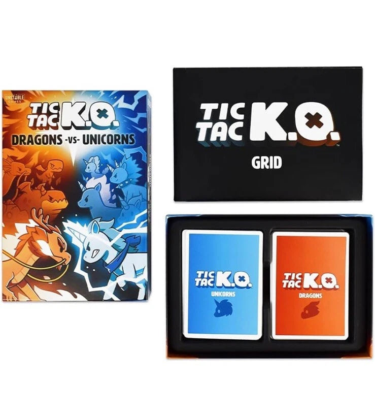 Tic Tac K.O. Dragons vs. Unicorns NIB - Sealed - cards image 4