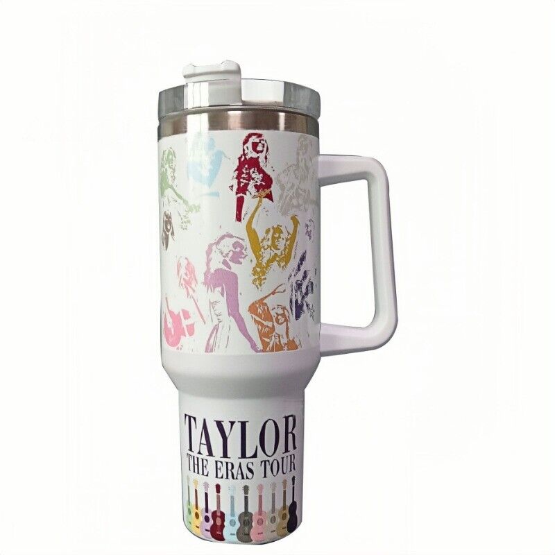 40 Oz Taylor Swift Water Bottle Vacuum Flask Insulated Cup Travel Stainless Steel