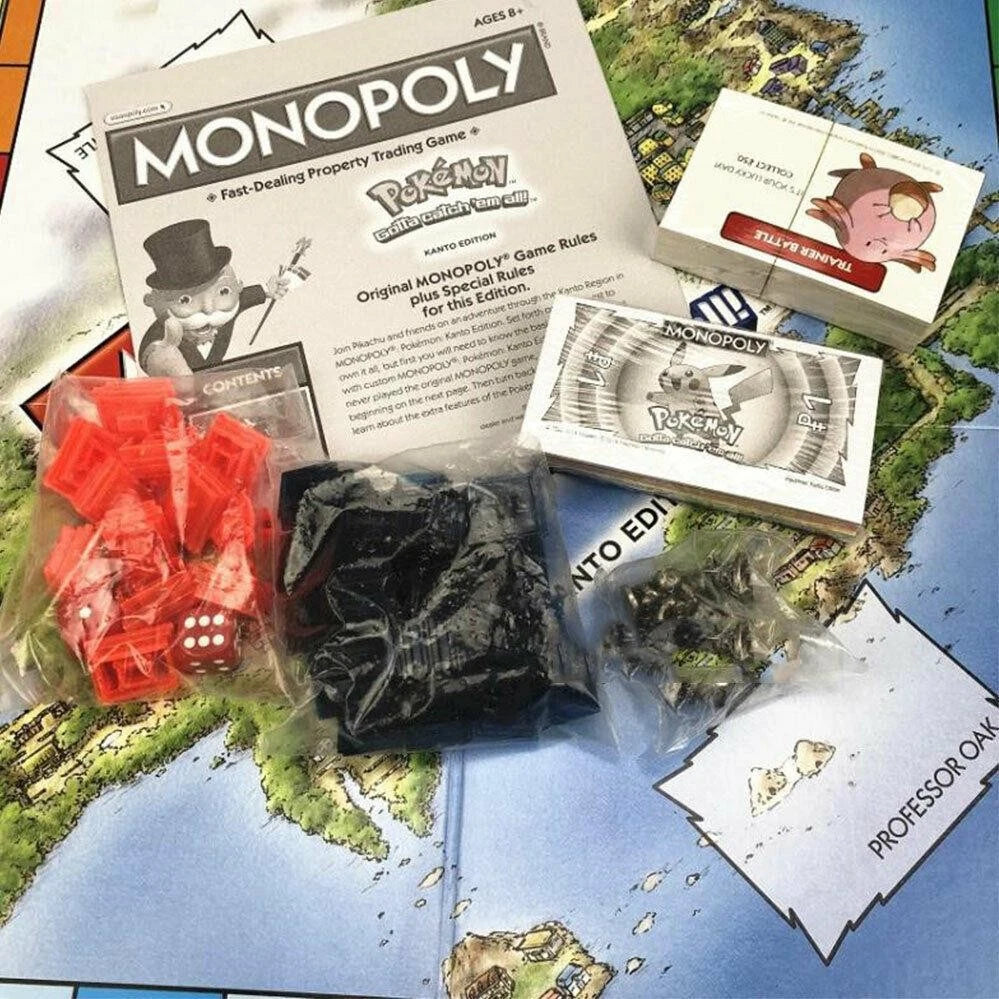 Monopoly Pokemon with 6 Metal Tokens for family kids Game - board games - cards image 3
