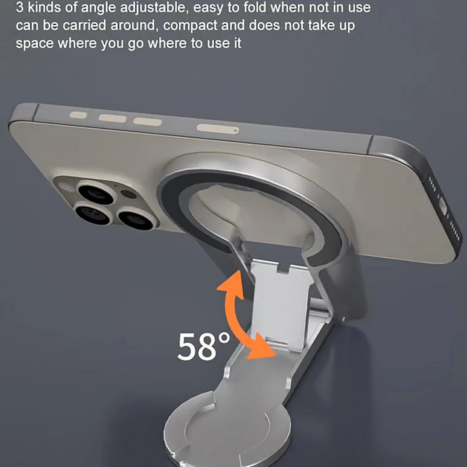 Adjustable Holder Magnetic Phone Stand For And phones,Compatible With Car Mount