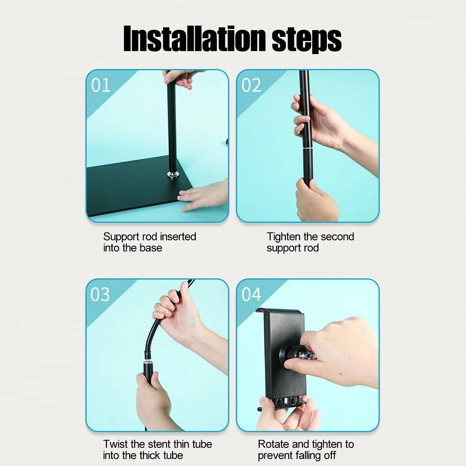 Adjustable Tablet Floor Stand Lazy Mount Holder Arm Bracket