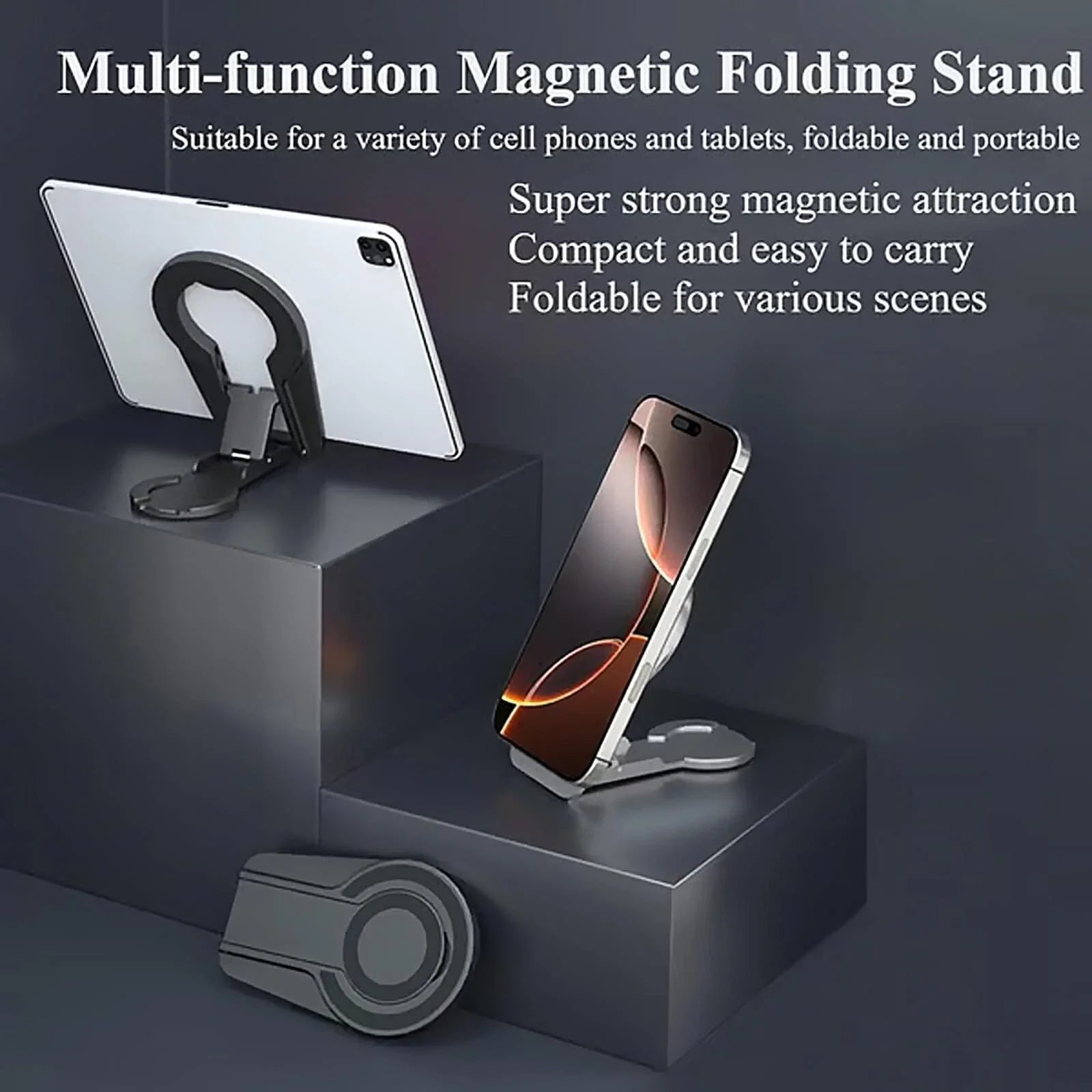 Adjustable Holder Magnetic Phone Stand For And phones,Compatible With Car Mount