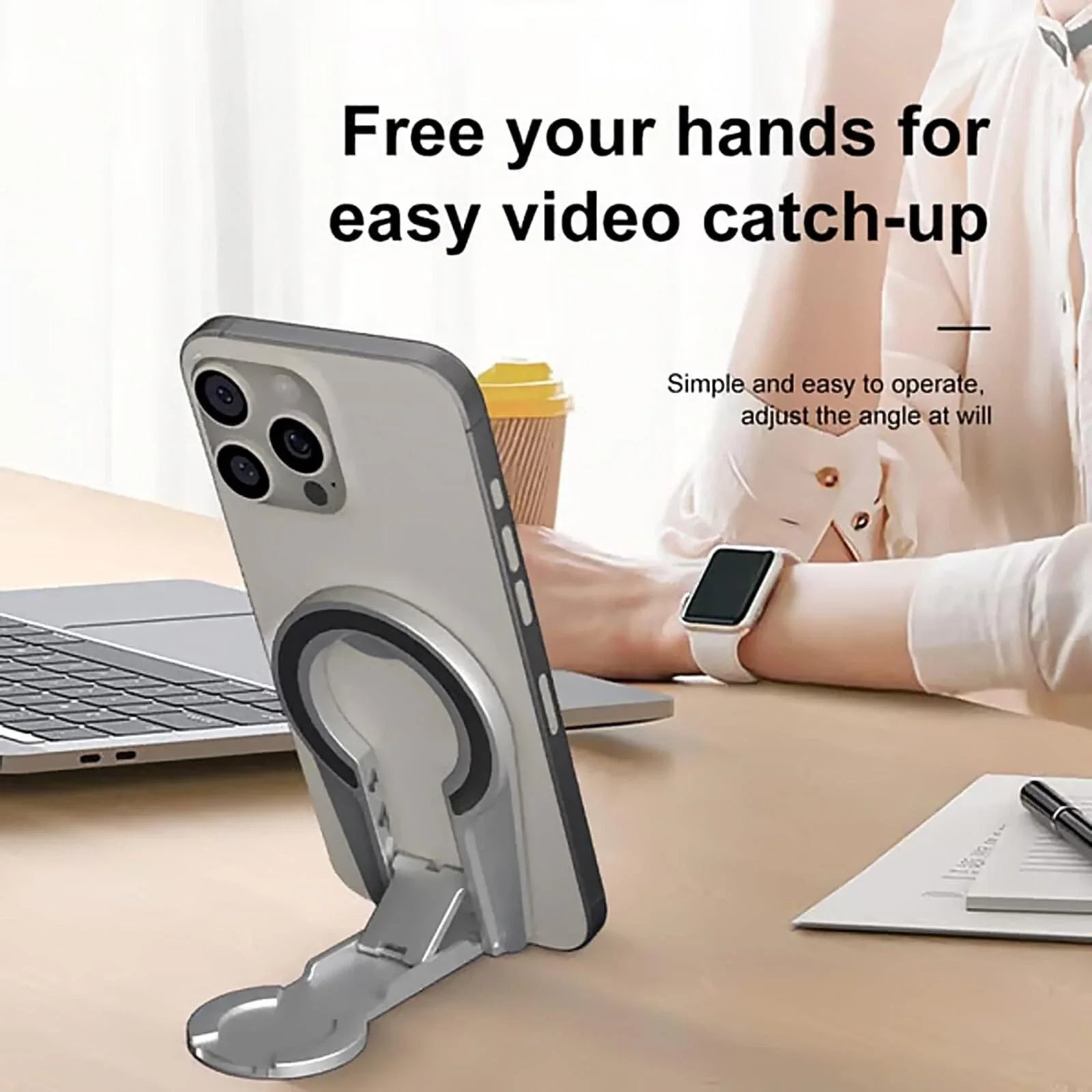 Adjustable Holder Magnetic Phone Stand For And phones,Compatible With Car Mount