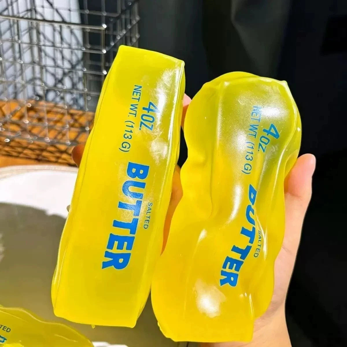 Moldable Butter Stick Squishy Toy Vaseline Filled Soft Squeeze Stress Relief Fid butter