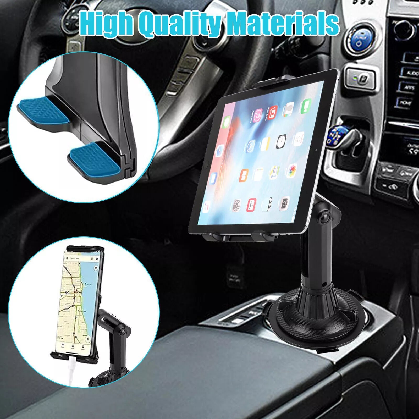 Universal Car Mount Car Cup Holder Phone Stand For 4-13