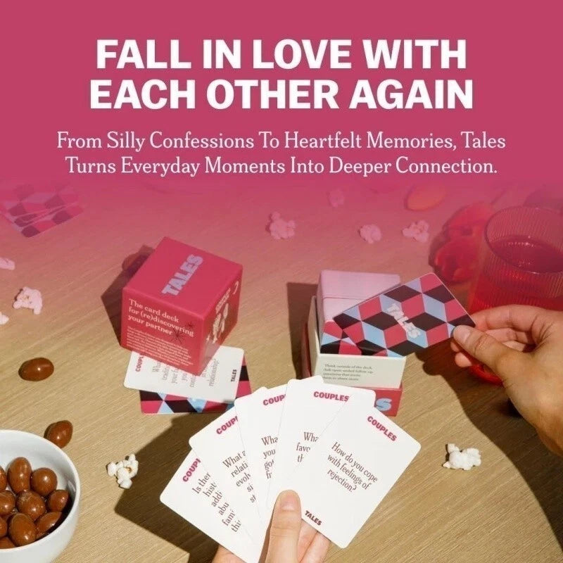 TALES 150 Conversation Cards, Couples Edition, Deepen Your Connection