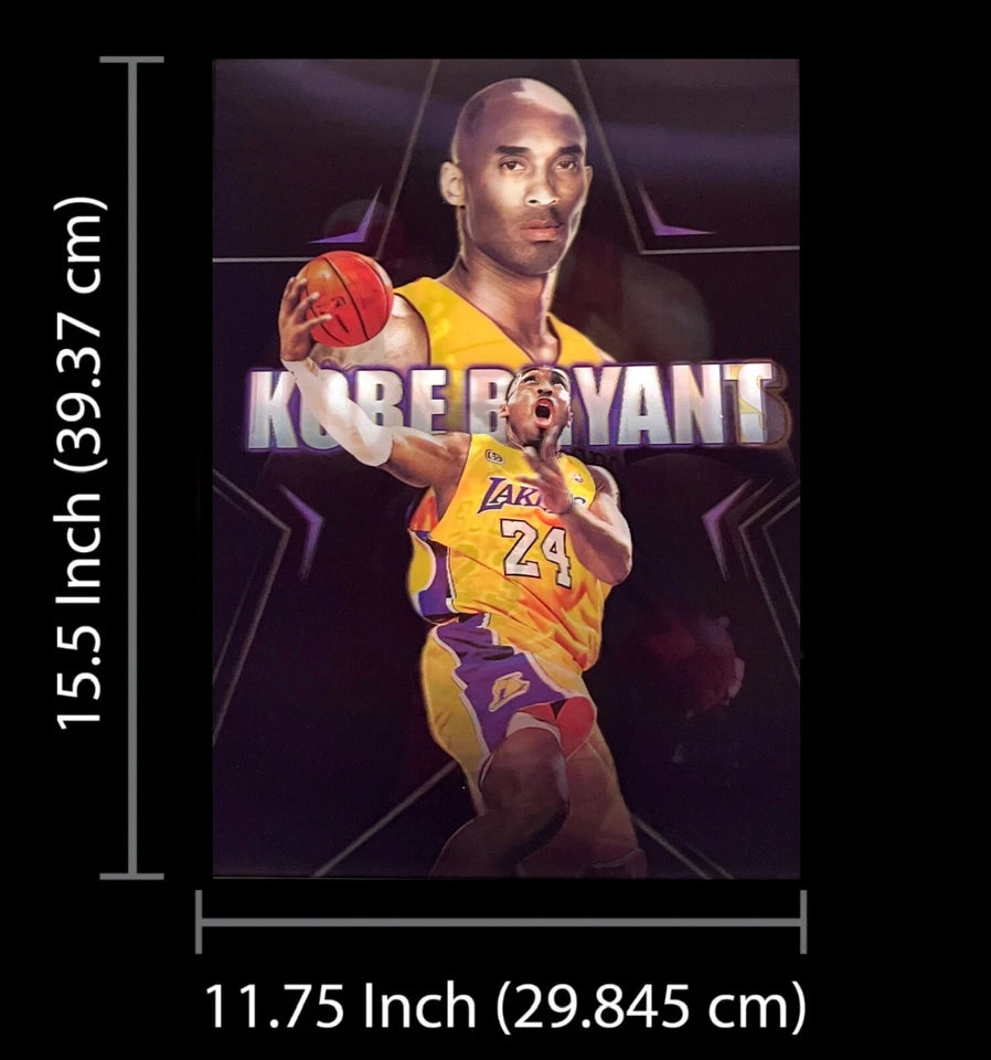 GOAT-Jordan,James,Kobe, 3D Lenticular Effect ,3 Images Change,3D Poster