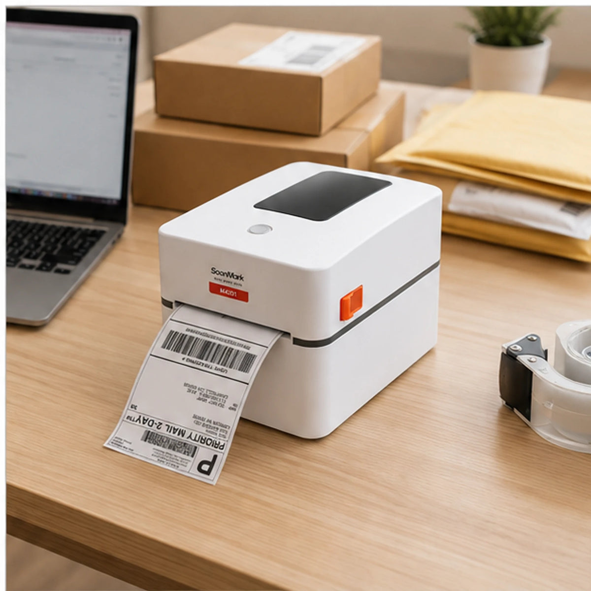 SoonMark M4201 direct thermal label printer image 4