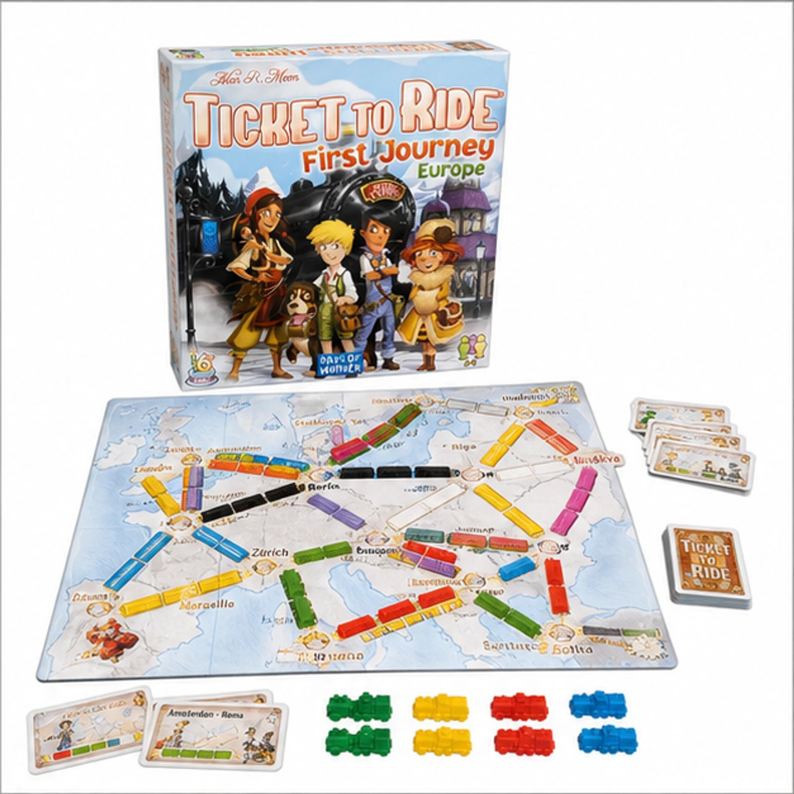 Ticket to Ride: First Journey Europe Board Game image 2