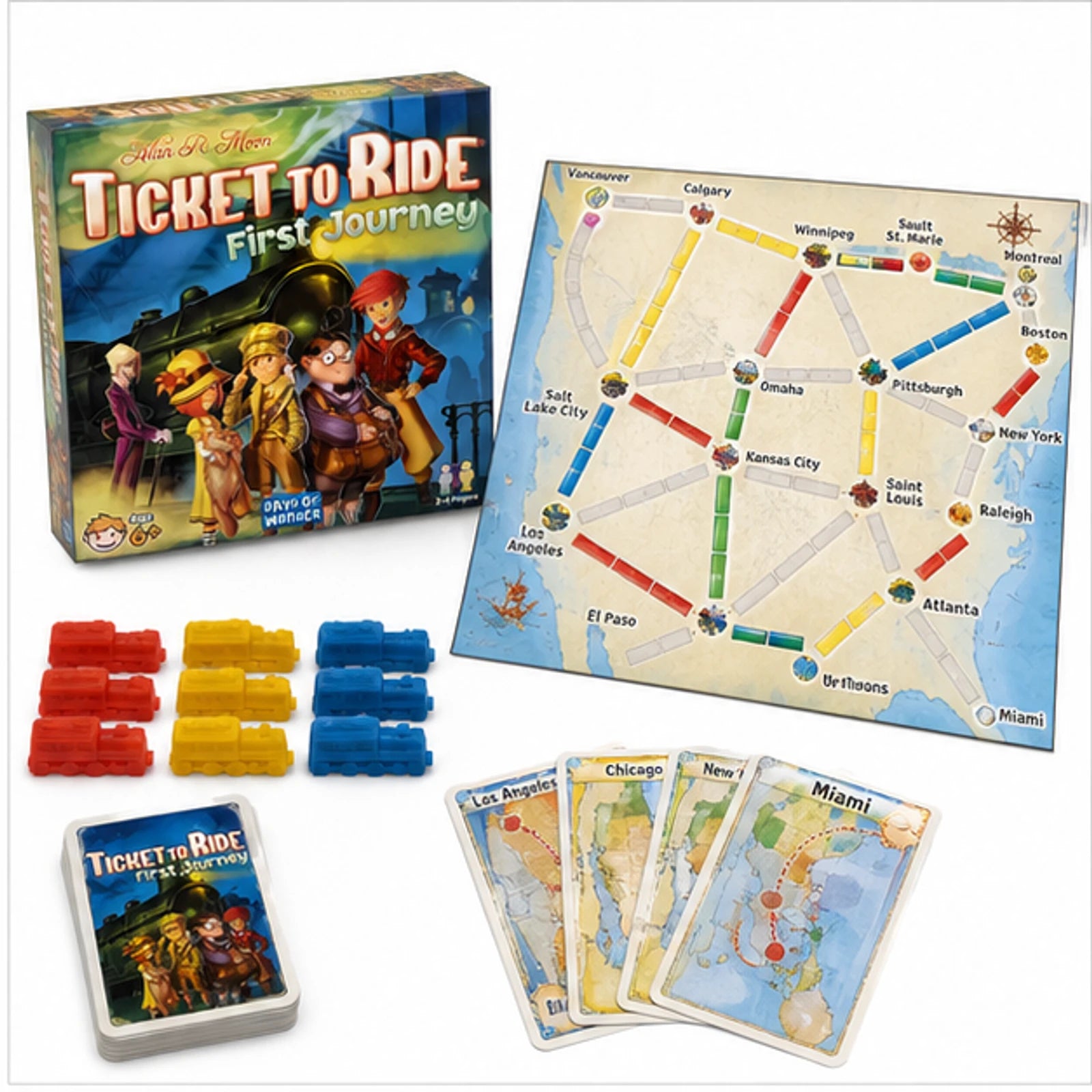 Ticket to Ride: First Journey USA Board Game image 2