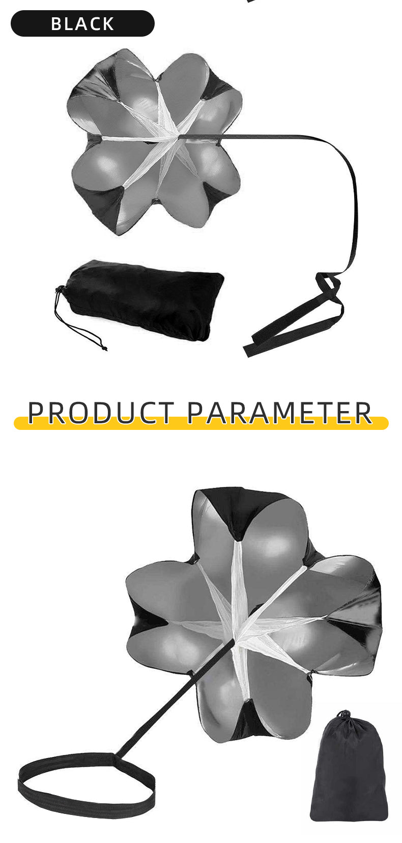 Sport Resistance Training Parachute Speed Chutes Running Parachutes Basketball Training Equipment