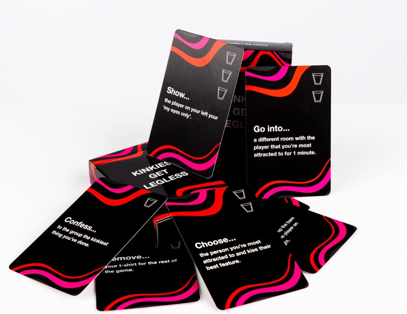 Kinkies Get Legless Drinking Card Games Whats Played in the Room Stays in the Room Drink or Dare Game Fun Brutal Drinking Games