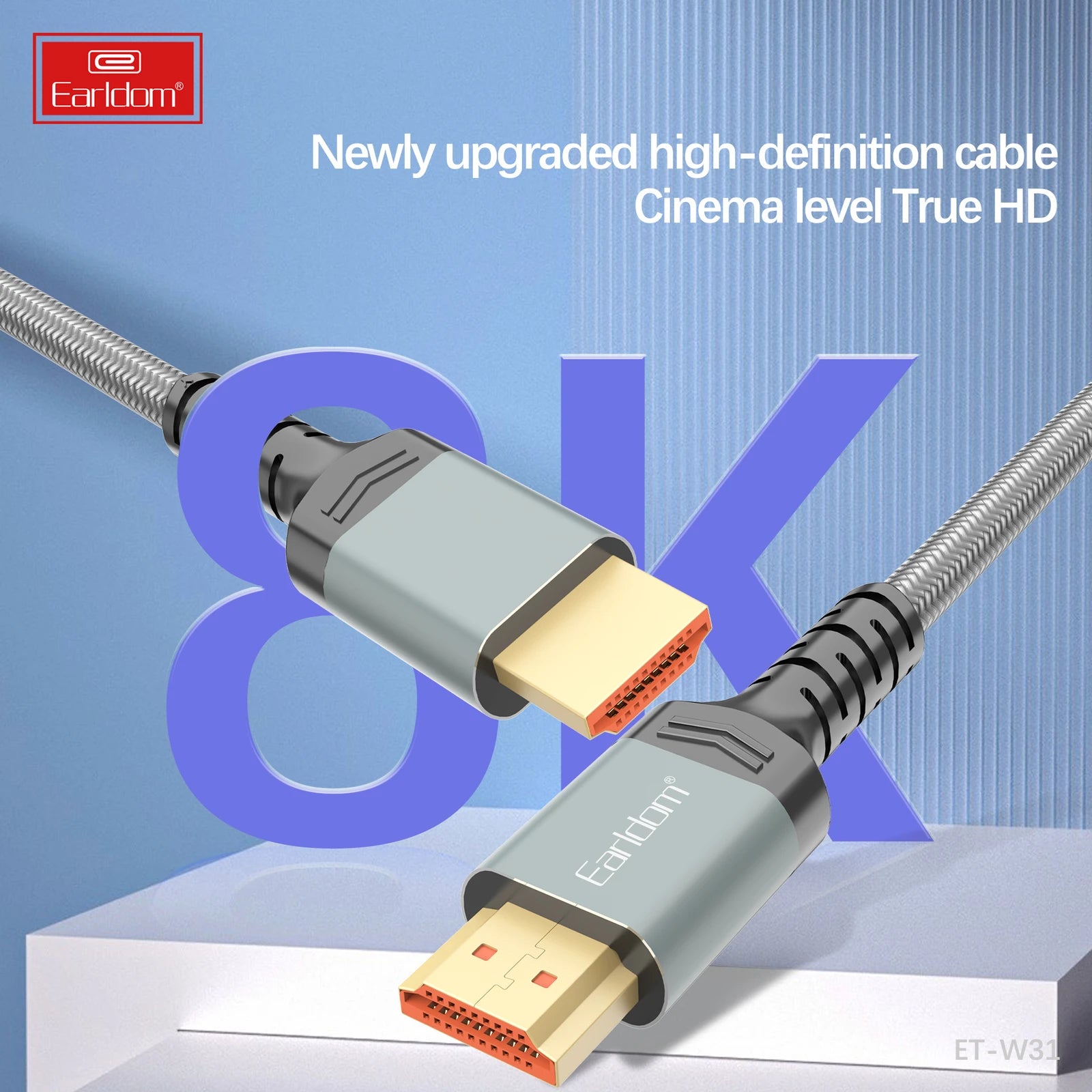 Earldom W31 8K HDMI 2.1 Fibre Optic Cable - 3m image 3