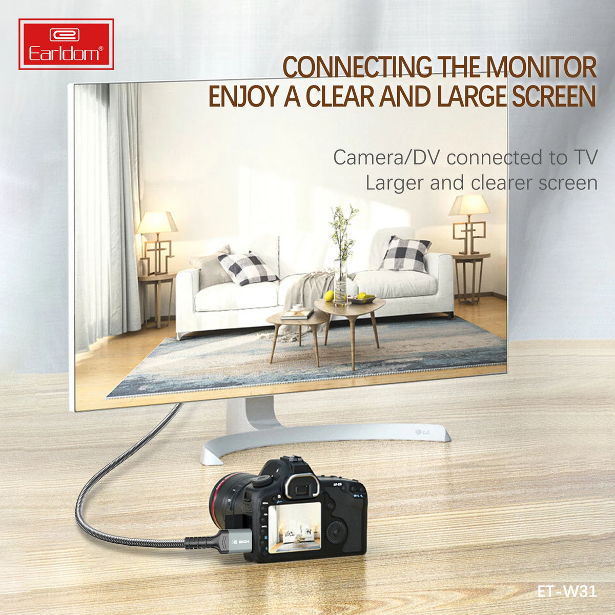 Earldom W31 8K HDMI 2.1 Fibre Optic Cable - 3m image 6