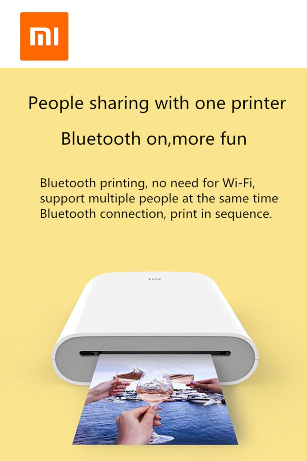 Xiaomi Bluetooth AR Portable Photo Printer with 5 Photo Sheets