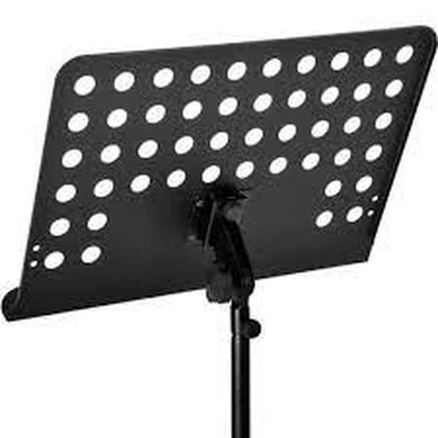 Adjustable Folding Conductor Music Stand Portable w/Sheet Clip Holder Metal High Quality