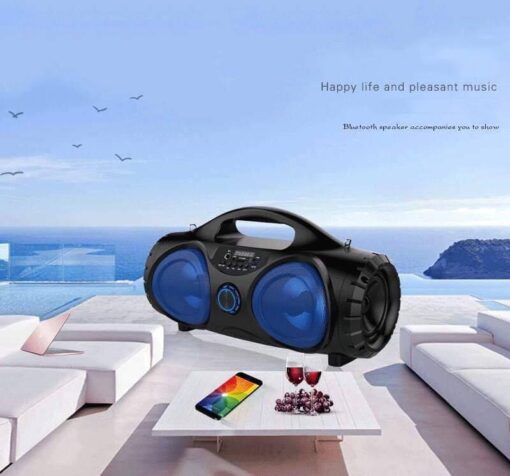 ITEQ Portable  FM Subwoofer Bluetooth Wireless Speakers PC Stereo Loudspeaker Support Karaoke AUX USB TF