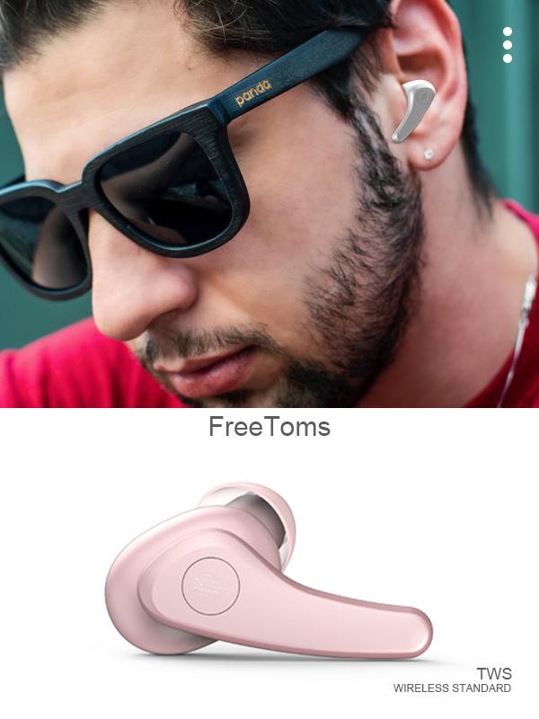 Magic TOM Premium  Wireless Noice Cancelling In-Ear airpod  Black