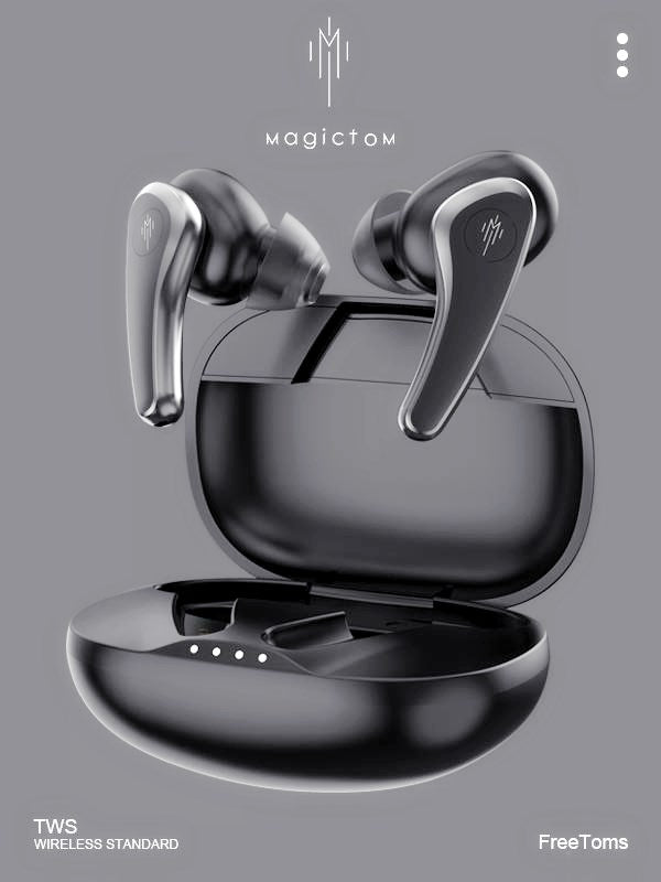 Magic TOM Premium  Wireless Noice Cancelling In-Ear airpod  Black
