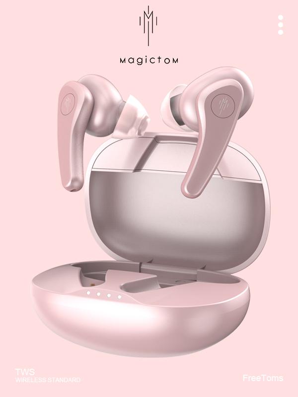 Magic TOM Premium  Wireless Noice Cancelling In-Ear airpod  Black