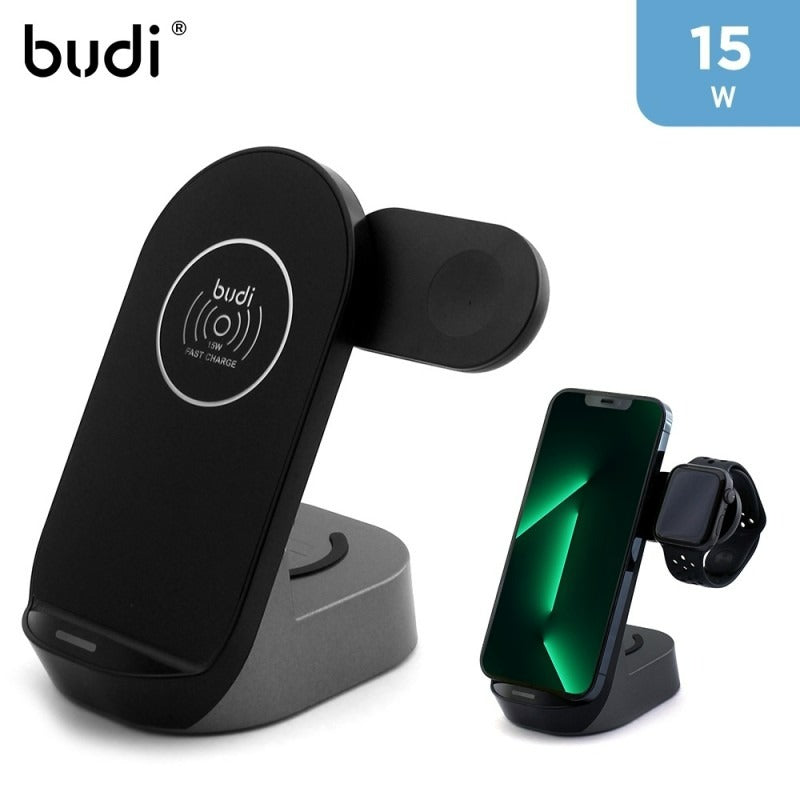 Budi 3 Device 15W Wireless Charging Stand