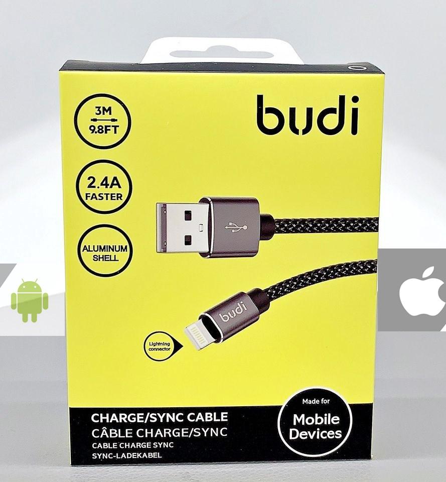 Budi 3 Meters Cable Heavy Duty Aluminum Shell long Cable