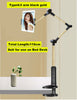 iTEQ Heavy duty Metal Bed & table holder for iphone  ipad  up to 12.9 inch With Soft Tube
