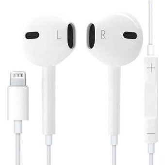 Lightning EarBuds Earphones Stereo Headphones iPhone 7 8 Plus x 11 12( cable with bluetooth)