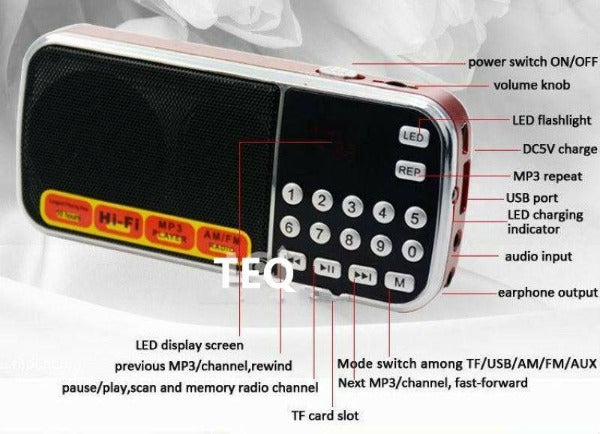 TEQ AM/FM Portable Radio