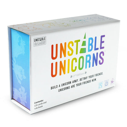 Unstable Unicorns 2nd Base Game Card Game fun party game age 14+