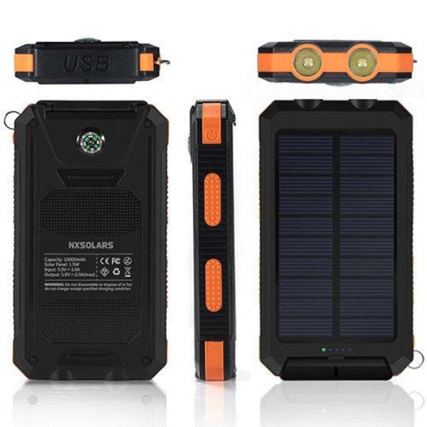 iTEQ Portable Solar Panel Power Bank 10000mAh