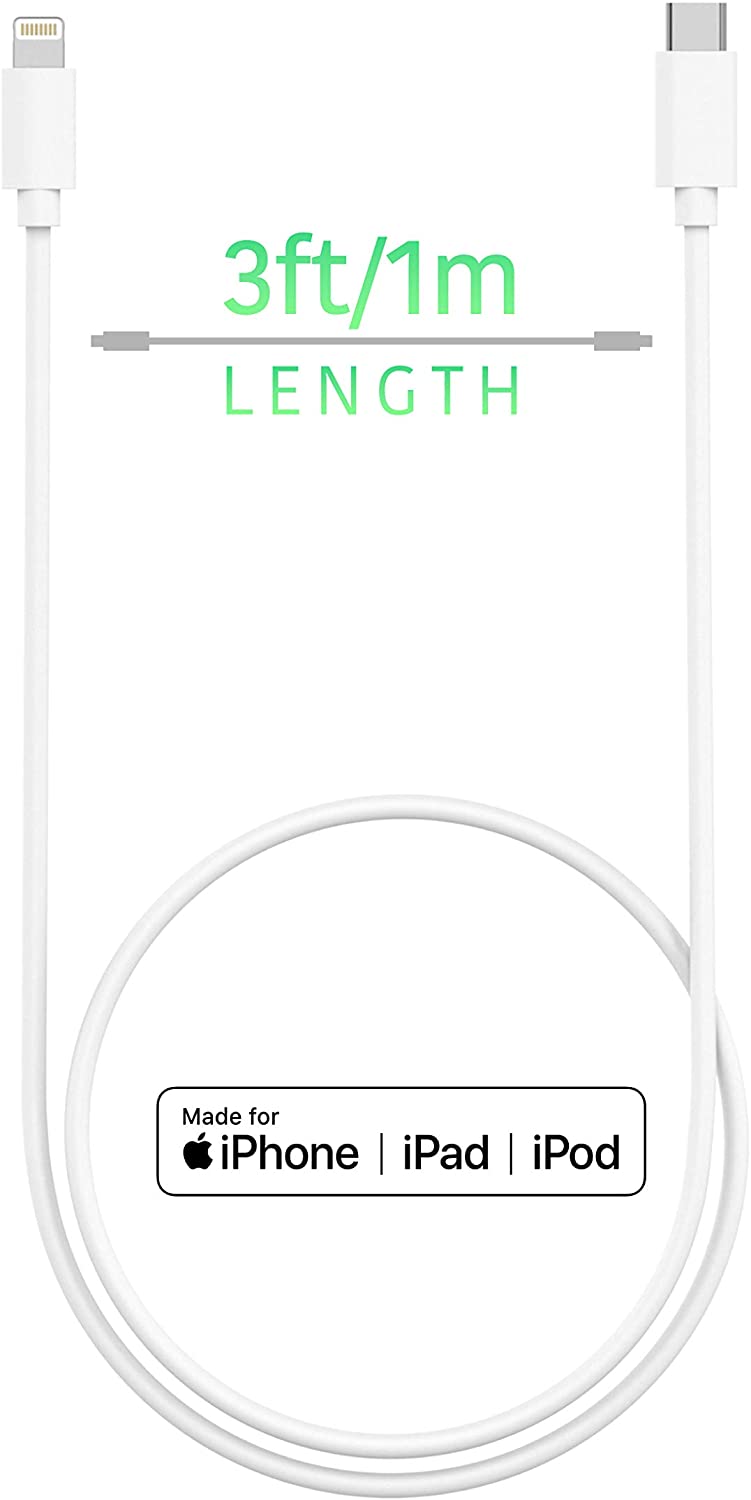 For Apple iphone 12  18w  cable USB-C to Lightning Cable (2 m)