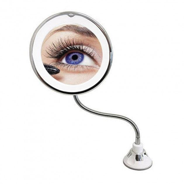 Makeup Mirror Magnifying Ultra Flexible Mirror LED Light  Suction Cup -High Quality
